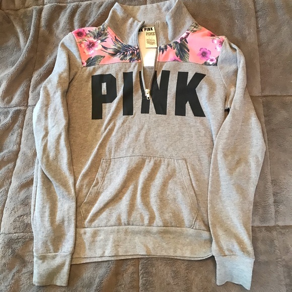PINK Victoria's Secret Tops - Pink size small light weight half zip